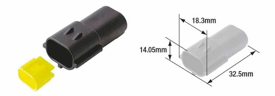 CONECTOR (BOLSA 5 UNIDADES) MACHO HERMÉTICO TOURMAX TIPO 070 (FRA)  ETP-111   89501054