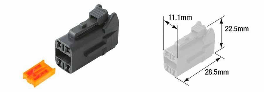 CONECTOR (BOLSA 3 UNIDADES) MACHO HERMÉTICO TOURMAX TIPO 060 (FRM)  ETP-100   89501067