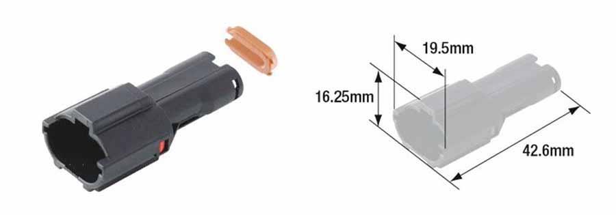 CONECTOR (BOLSA 5 UNIDADES) HEMBRA HERMÉTICO TOURMAX TIPO 070 (FRY)  ETP-115   89501073