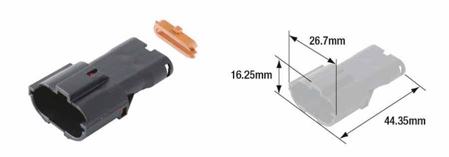 CONECTOR (BOLSA 5 UNIDADES) HEMBRA HERMÉTICO TOURMAX TIPO 070 (FRY)  ETP-117   89501075