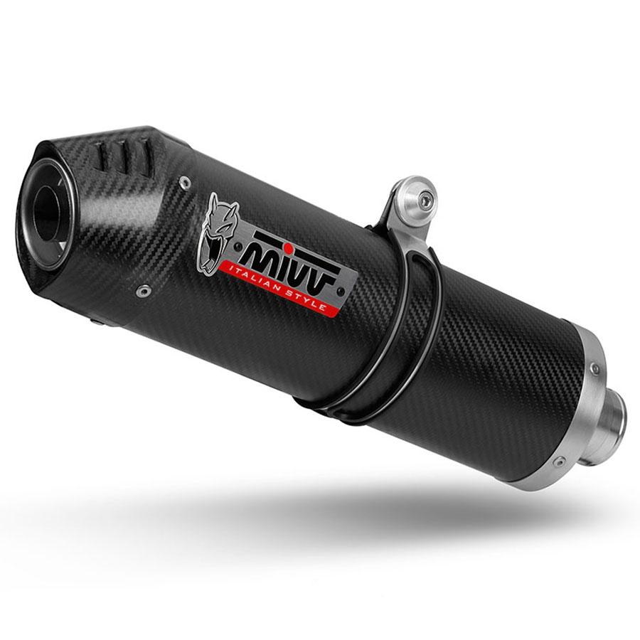 ESCAPE MIVV OVAL CARBON WITH CARBON CAP HONDA CBF 600 SLIP-ON 2004   2010