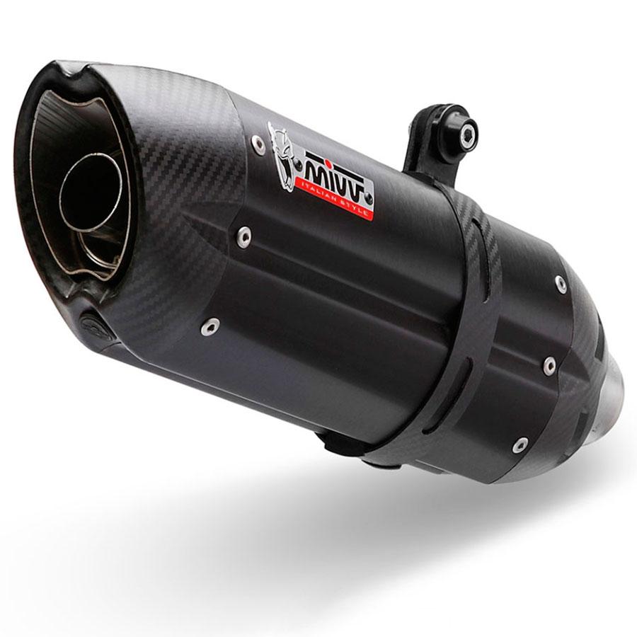 ESCAPE MIVV SUONO BLACK WITH CARBON CAPS KAWASAKI Z900 SLIP-ON 2020