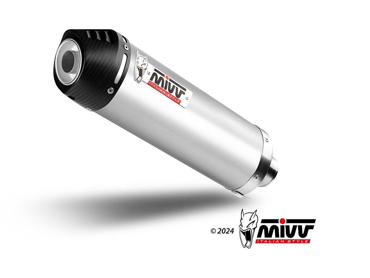 ESCAPE MIVV OVAL SLIP-ON SPORT TITANIUM with carbon cap KTM 690 SMC R        KT.023.LNC
