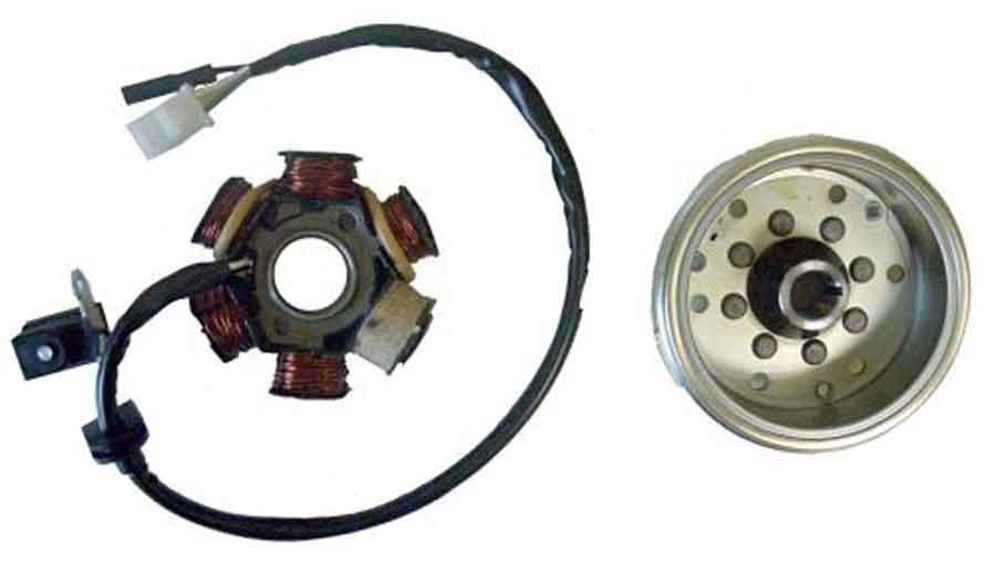 VOLANTE MAGNETICO KOKUSAN 6 POLOS 12V 90W (MOTOR PEUGEOT 50 2T)     04168517