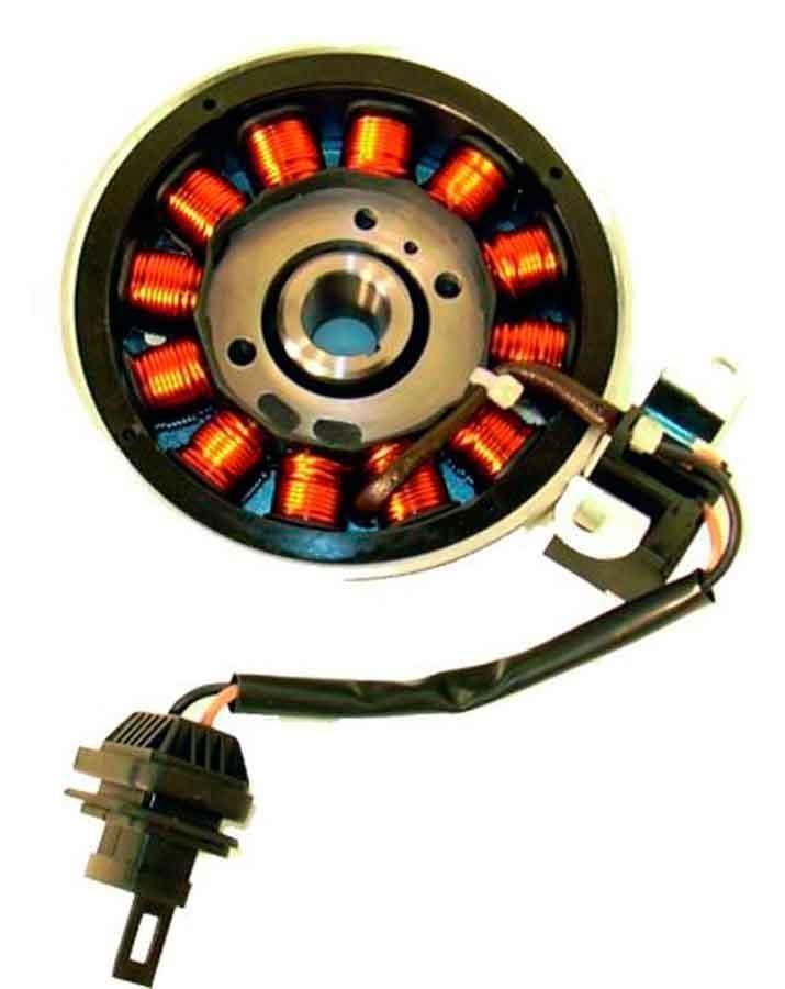 VOLANTE MAGNETICO KOKUSAN 12 POLOS TRIFASE 12V 120W (MOTOR PIAGGIO 50/100 4T)     04168552