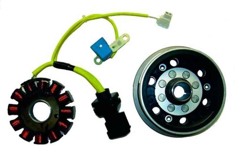 VOLANTE MAGNETICO KOKUSAN 12 POLOS TRIFASE 12V 170W (MOTOR PIAGGIO      04168582