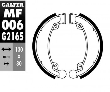 ZAPATAS FRENO GALFER 006