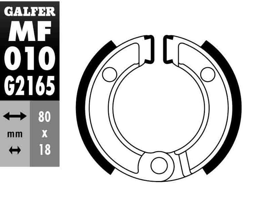 ZAPATAS FRENO GALFER 010