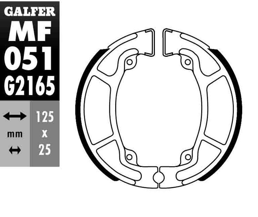 ZAPATAS FRENO GALFER 051