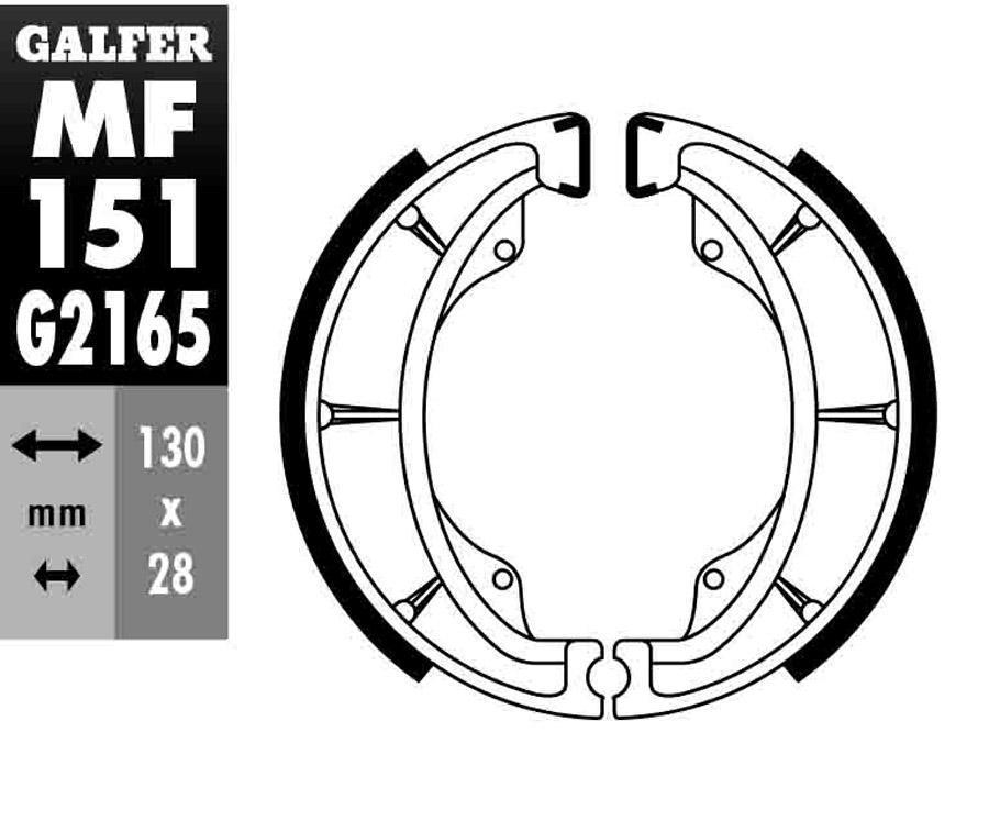 ZAPATAS FRENO GALFER 151