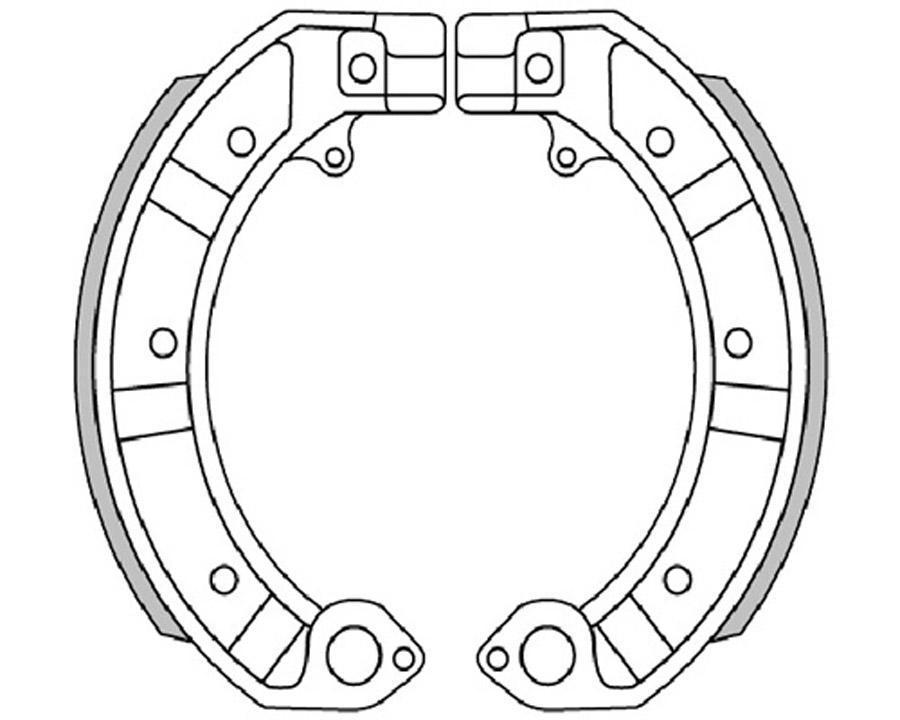 ZAPATAS FRENO POLINI D. 150X24 (NO SPRING) 176.0128