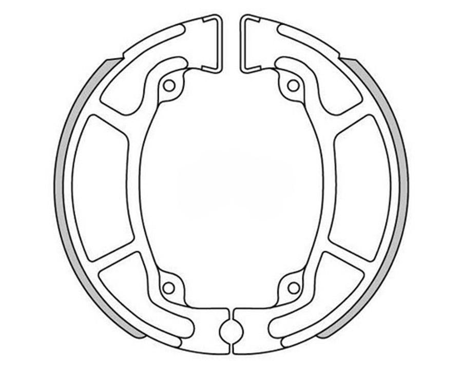 ZAPATAS FRENO POLINI D. 125X25 (WITH SPRINGS) 176.0311