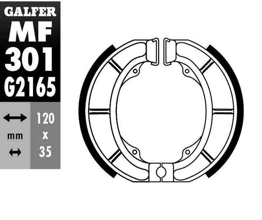 ZAPATAS FRENO GALFER 301