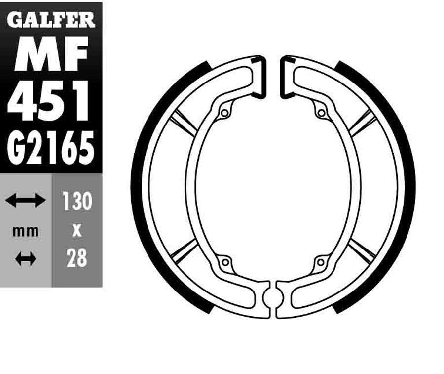 ZAPATAS FRENO GALFER 451