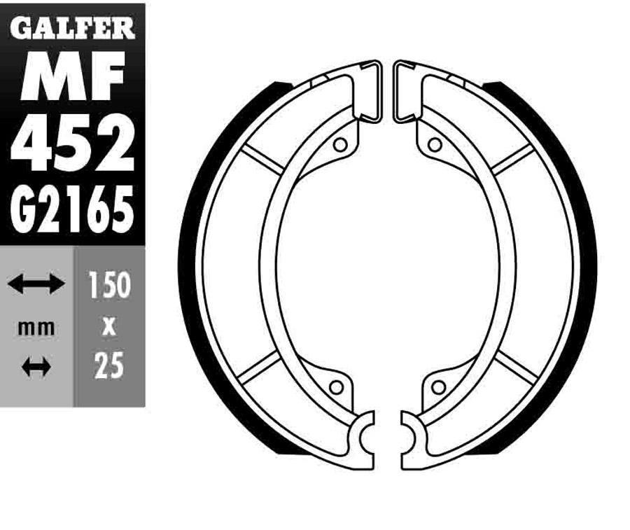 ZAPATAS FRENO GALFER 452
