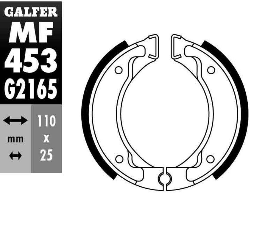 ZAPATAS FRENO GALFER 453