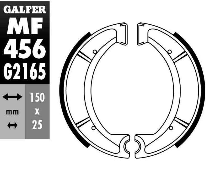 ZAPATAS FRENO GALFER 456