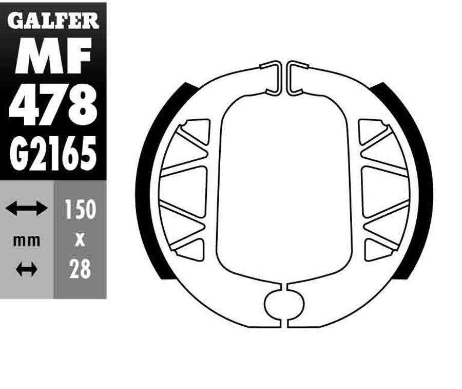 ZAPATAS FRENO GALFER 478