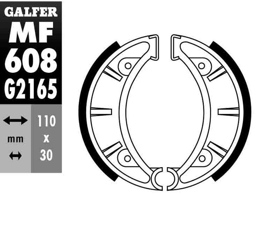 ZAPATAS FRENO GALFER 608