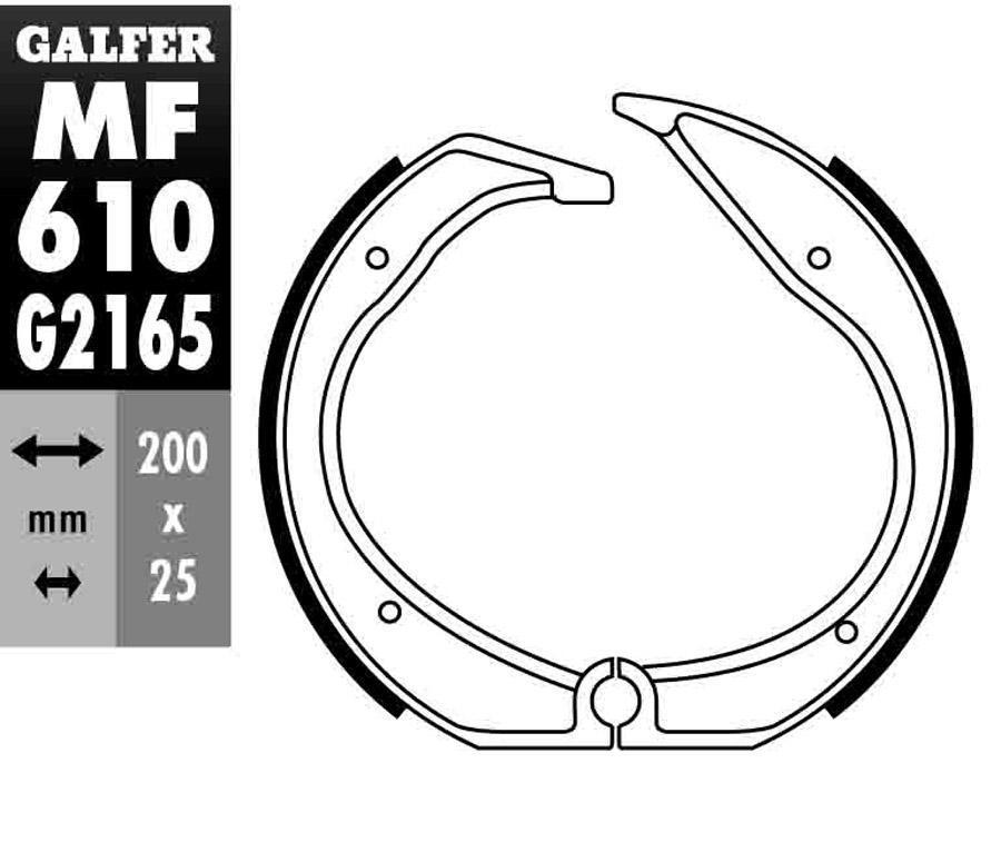 ZAPATAS FRENO GALFER 610