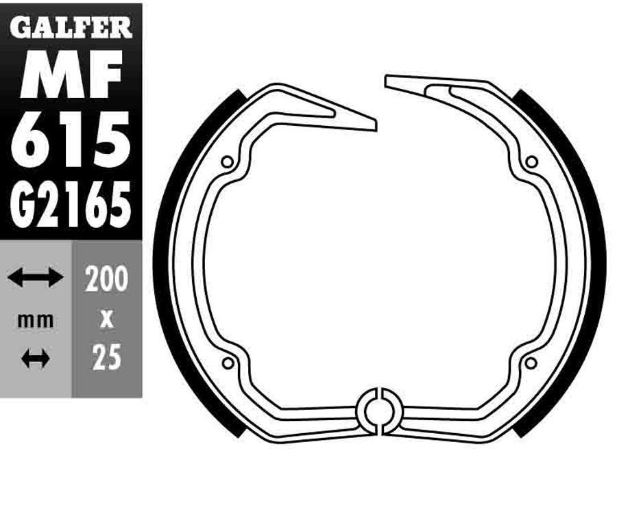 ZAPATAS FRENO GALFER 615