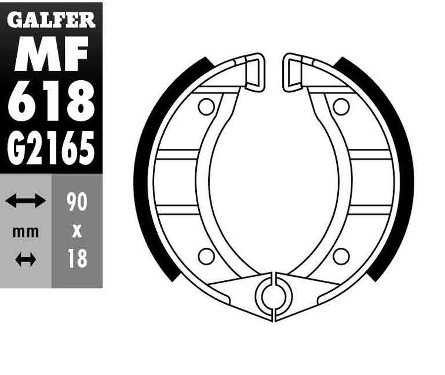 ZAPATAS FRENO GALFER 618