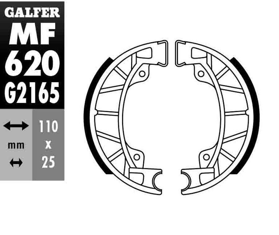 ZAPATAS FRENO GALFER 620