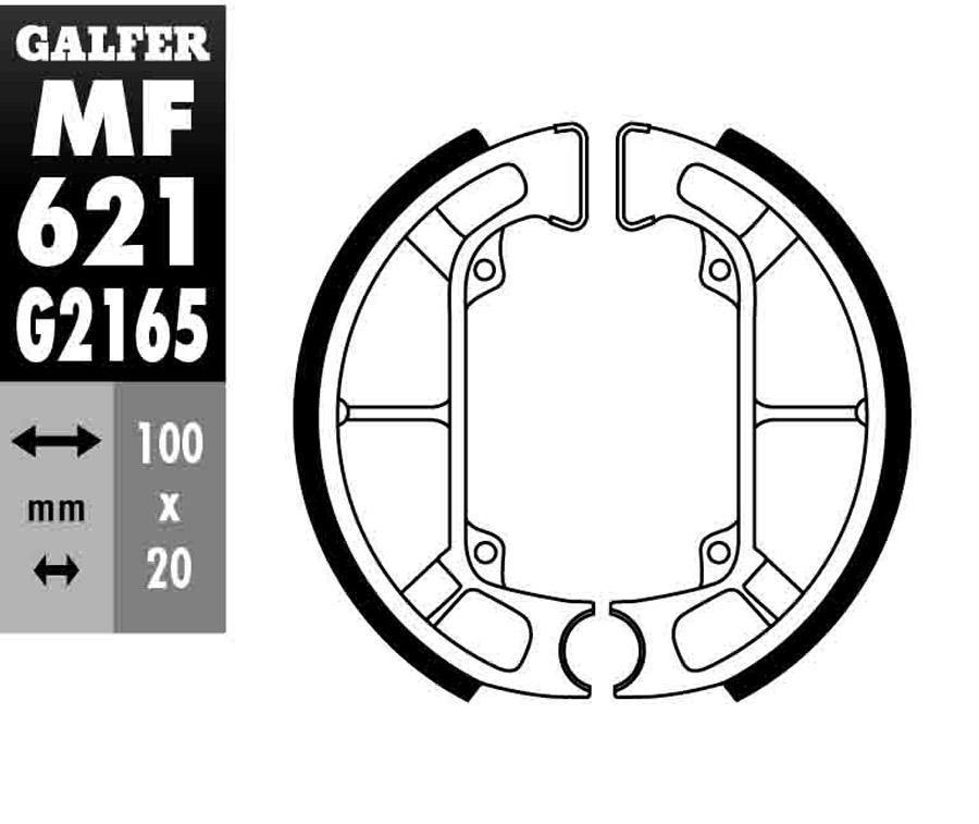 ZAPATAS FRENO GALFER 621