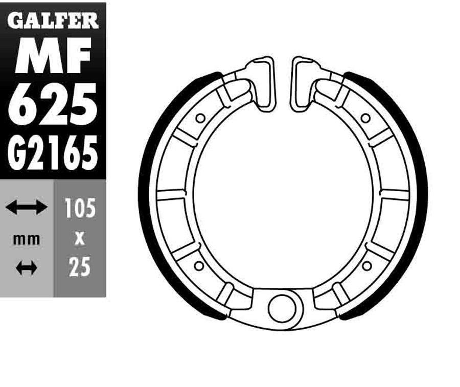 ZAPATAS FRENO GALFER 625