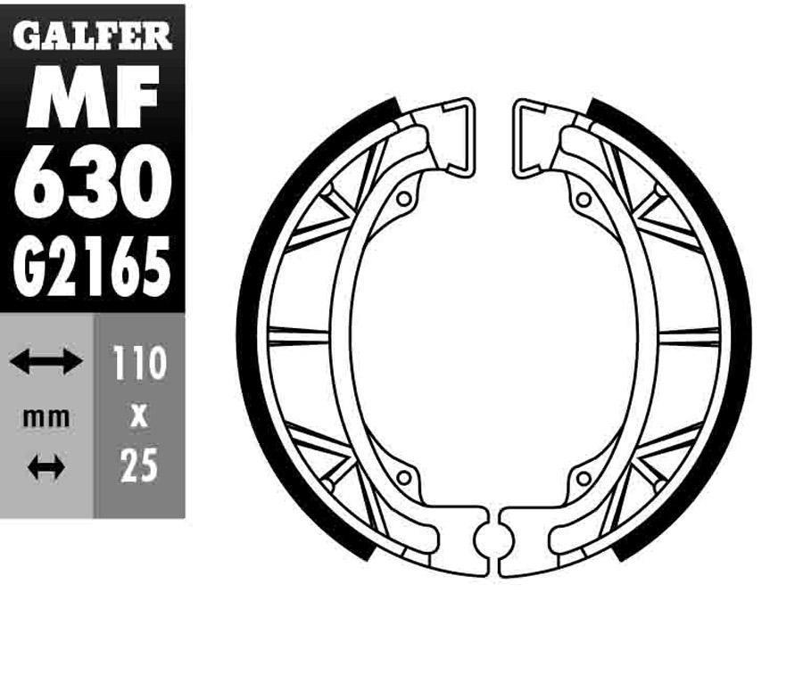 ZAPATAS FRENO GALFER 630