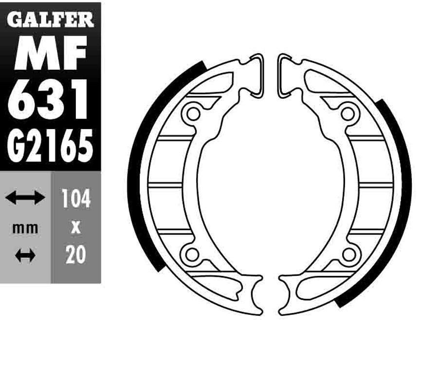 ZAPATAS FRENO GALFER 631