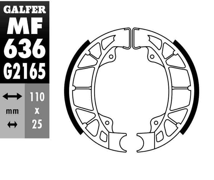 ZAPATAS FRENO GALFER 636