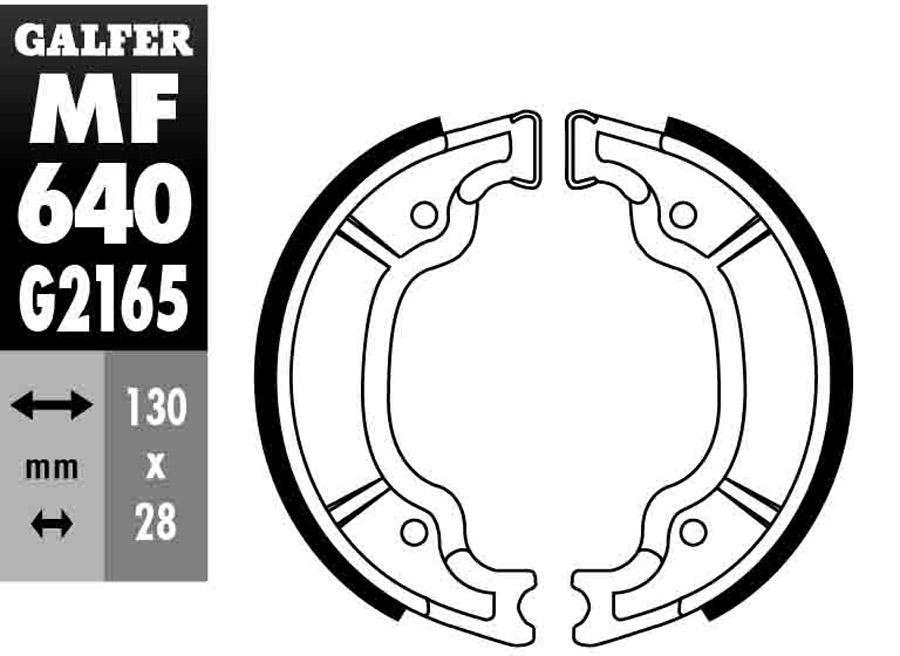 ZAPATAS FRENO GALFER 640