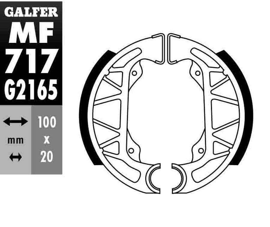 ZAPATAS FRENO GALFER 717