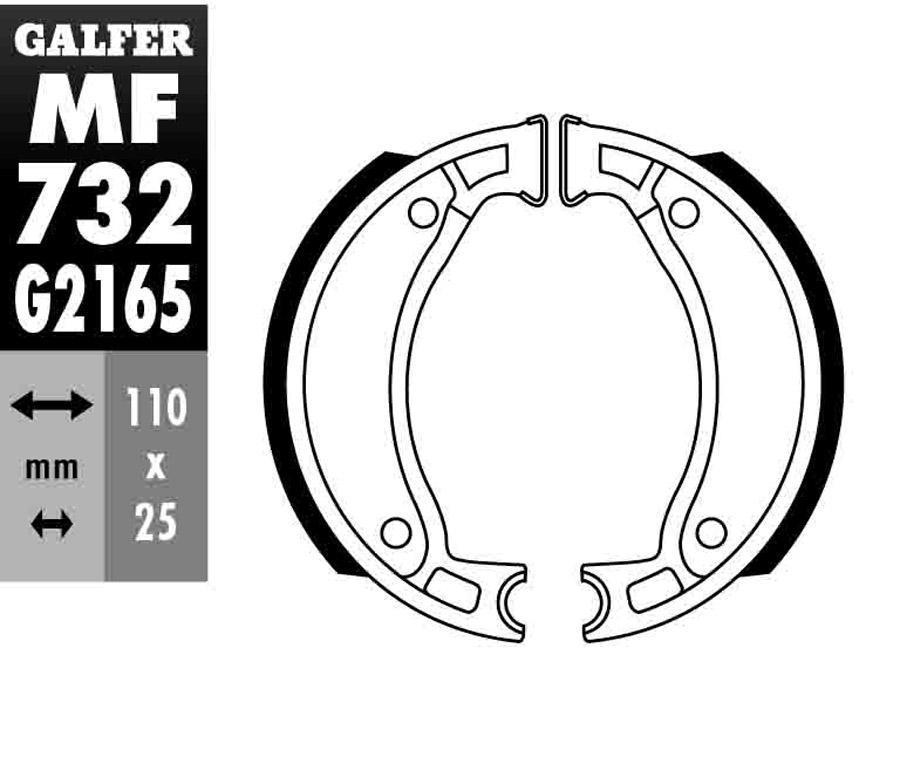 ZAPATAS FRENO GALFER 732