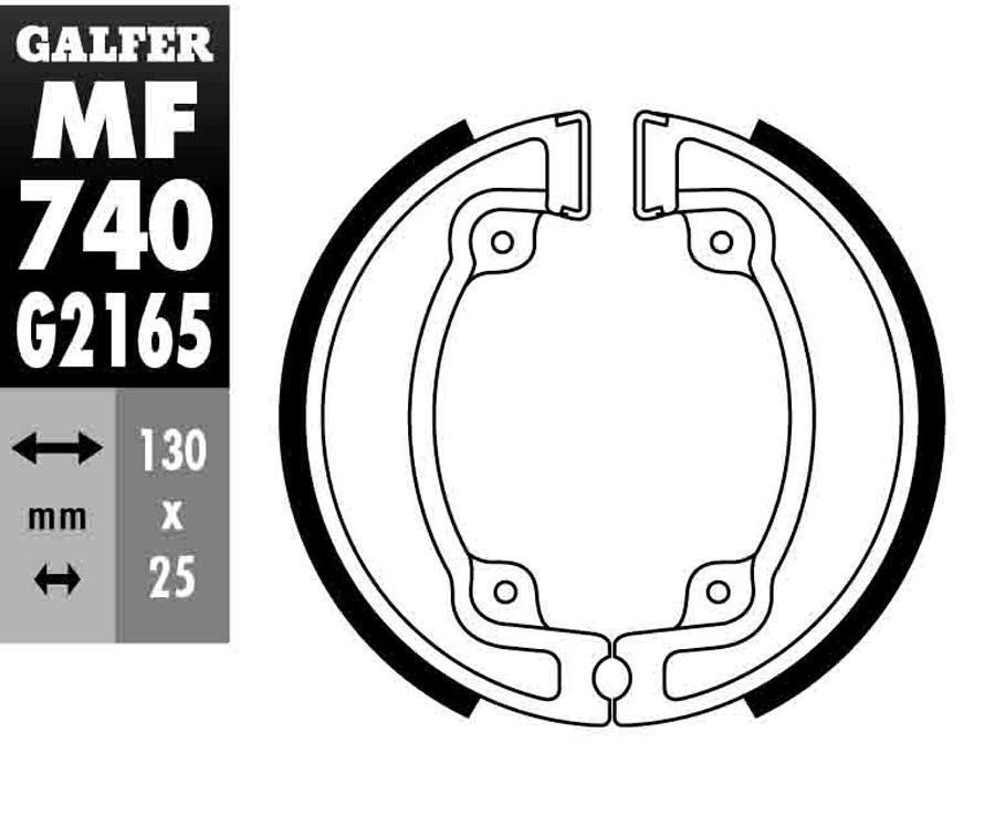 ZAPATAS FRENO GALFER 740