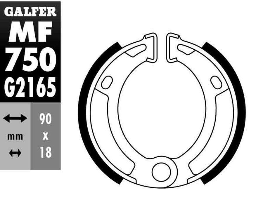 ZAPATAS FRENO GALFER 750